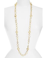 Karine Sultan - Long Imitation Pearl Necklace - Lyst