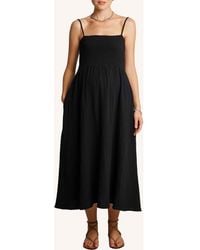 Nom Maternity - The Easy Smocked Maternity Midi Dress - Lyst