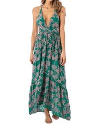 Maaji - Embroidered Palms Moon Bay Cover-up Maxi Dress - Lyst