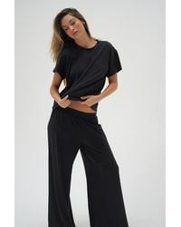 LNA - Ava Oversized Spandex Jersey Tee - Lyst