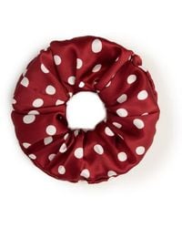 OLAH - Petite Dot Silk Scrunchie - Lyst