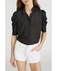 FRAME - The Gillian Silk Button-Up Shirt - Lyst