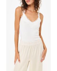 Cami NYC - Lani Lace Trim Rib Tank Top - Lyst