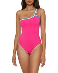 Lucky Brand - Avila Asymmetric One-Piece Swimsuit - Lyst
