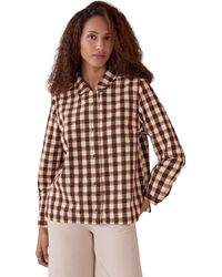 Celtic & Co. - Gingham Button Through Shirt - Lyst