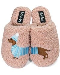 Memoi - Doggone Silly Faux Shearling Memory Foam Slipper - Lyst