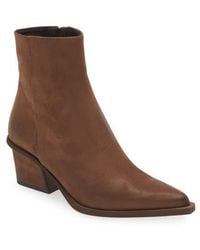 Cordani - Braydie Block Heel Leather Bootie - Lyst