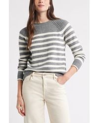 Caslon - Raglan Sleeve Roll Neck Wool & Cotton Sweater - Lyst