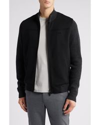 Robert Barakett - Cooper Mixed Media Zip Jacket - Lyst