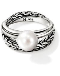 John Hardy - Jh Essentials Pearl Ring - Lyst