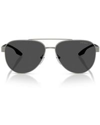 Prada Linea Rossa - 58Mm Polarized Pilot Sunglasses - Lyst