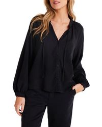 Bella Dahl - Raglan Sleeve Button-Up Top - Lyst