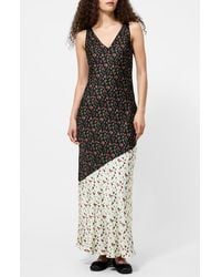 French Connection - Julia Colorblock Ditsy Sleeveless Maxi Dress - Lyst