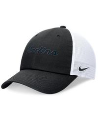 Nike - Miami Marlins Wordmark Adjustable Trucker Hat - Lyst