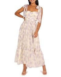 Petal & Pup - Floret Bow Strap Midi Sundress - Lyst