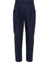 Brunello Cucinelli - Virgin Wool Flannel Trousers - Lyst