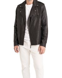 Velez - Capri Leather Biker Jacket Semi-Fitted - Lyst