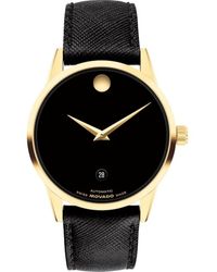 Movado - Museum Classic Automatic Leather Strap Watch, 40Mm - Lyst