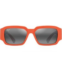 Maui Jim - Kupale 55mm Gradient Polarizedplus2 Rectangular Sunglasses - Lyst