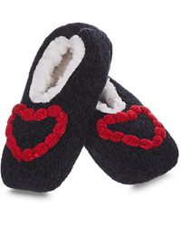 Memoi - Cozy Heart Chenille Slipper Socks - Lyst
