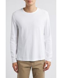 Vince - Pima Cotton Piqué Long Sleeve T-Shirt - Lyst