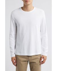 Vince - Pima Cotton Piqué Long Sleeve T-Shirt - Lyst