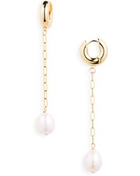 Eliou - Éliou Lillie Freshwater Pearl Drop Earrings - Lyst