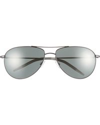 Oliver Peoples - Dresner 56mm Polarized Aviator Sunglasses - Lyst