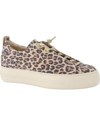 Paul Green - Zena Leopard Print Platform Sneaker - Lyst