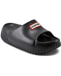 HUNTER - Faroe Platform Slide Sandal - Lyst