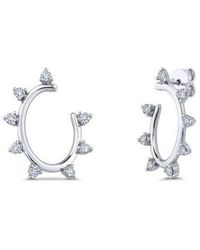 Seed2Stone - Spiky Oval Earrings - Lyst