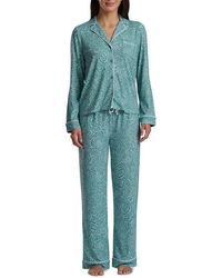 Splendid - Print Long Sleeve Pajamas - Lyst