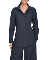 Donna Karan - Front Button Shirt - Lyst