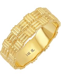 Bony Levy - 14k Gold Wide Band Ring - Lyst