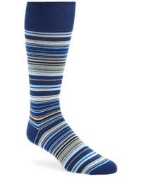 Paul Smith - Stripe Cotton Blend Crew Socks - Lyst