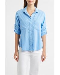 Bella Dahl - Split Back Button-Up Shirt - Lyst
