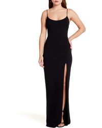 Katie May - Karla Side Slit Column Gown - Lyst