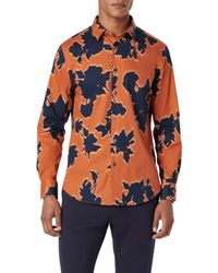 Bugatchi - Julian Shaped Fit Floral Print Stretch Cotton Button-Up Shirt - Lyst