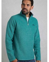Weird Fish - Newark 1/4 Zip Grid Fleece - Lyst