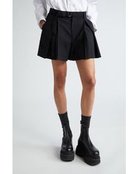 Sacai - Belted Suiting Shorts - Lyst