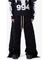 MNML - Side Snap Wide Leg Pants - Lyst