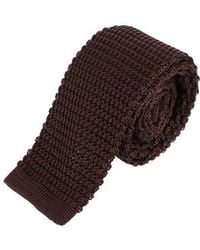Trafalgar - Zion Knit Silk Solid Colored Necktie - Lyst
