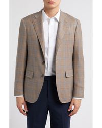Canali - Kei Trim Fit Plaid Super 130S Wool Sport Coat - Lyst