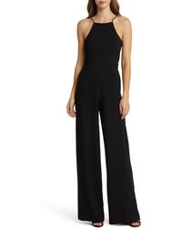 Black Halo - Halo Joaquin Wide Leg Jumpsuit At Nordstrom - Lyst
