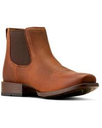 Ariat - Booker Ultra Square Toe Western Chelsea Boot - Lyst