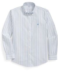 Brooks Brothers - Non-Iron Regular Fit Stripe Stretch Cotton Button-Down Oxford Shirt - Lyst