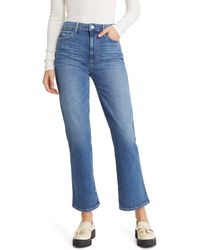 PAIGE - Claudine Relaxed High Waist Ankle Flare Jeans - Lyst