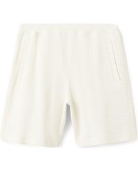 Mango - Rib Knit Shorts - Lyst