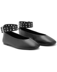 Mango - Ankle Strap Ballet Flat - Lyst