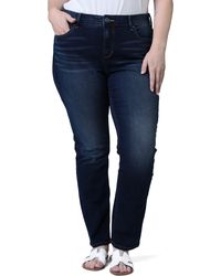 Slink Jeans - High Waist Straight Leg Jeans - Lyst